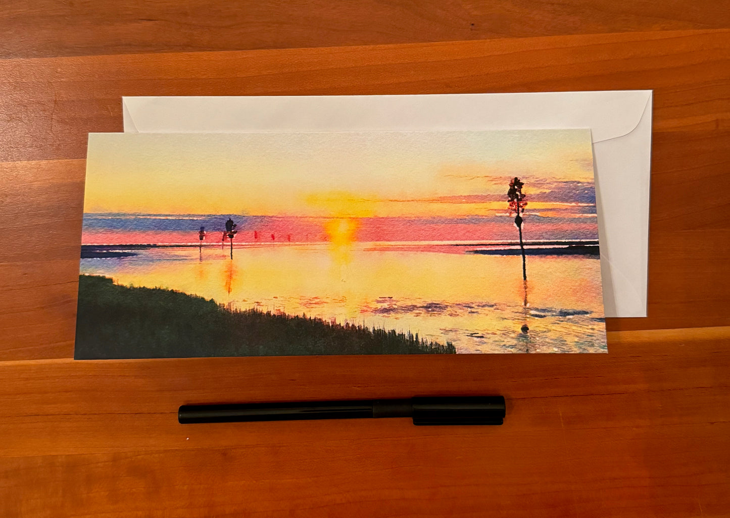 Rock Harbor Sunset Card