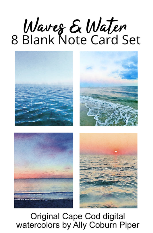 Waves & Water Blank Note Card Set